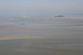 baie du mont Saint Michel, Tombelaine Mont St Michel 
 baie 
 brume 
 sable 