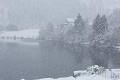 Lac de Gérardmer (Vosges) Gérardmer, Vosges, lac, neige, hiver 