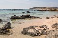 Plage au sable rose, Elafonisi (Crète) Crète 
 Elafonisi 
 côte 
 mer 
 plage 
 rocher 