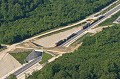 Passage pour faune en région forestière et train de chantier sur la LGV Est passage faune,écologie,forêt,LGV 