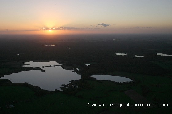 Etangs au crépuscule